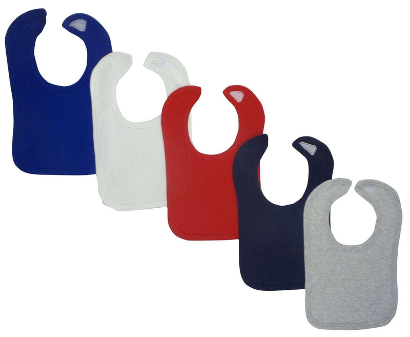 Grey Baby Bibs (Pack of 5) - Everetts Place: Online Boutique - Parenthood & Accessories