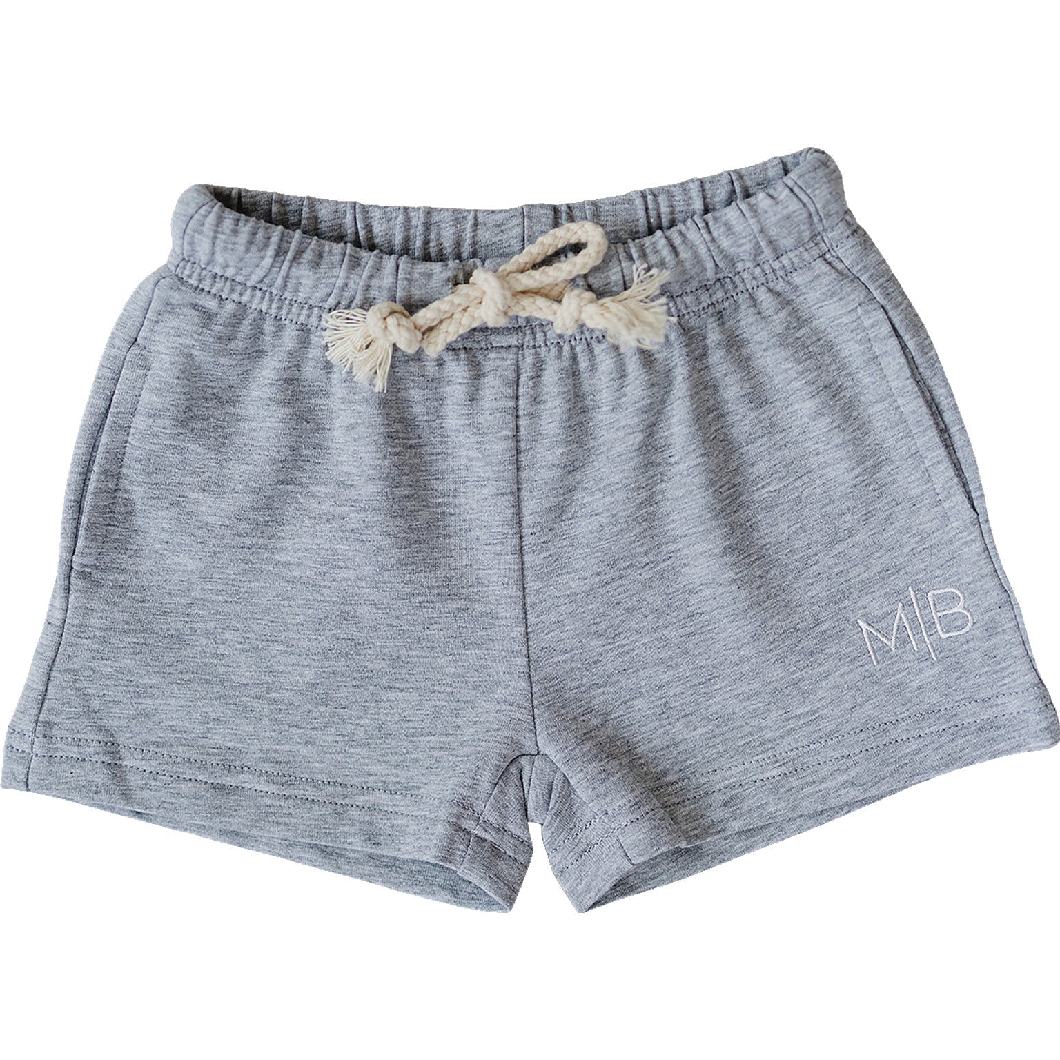 Mebie Baby Grey Pocket Cotton Shorts - 