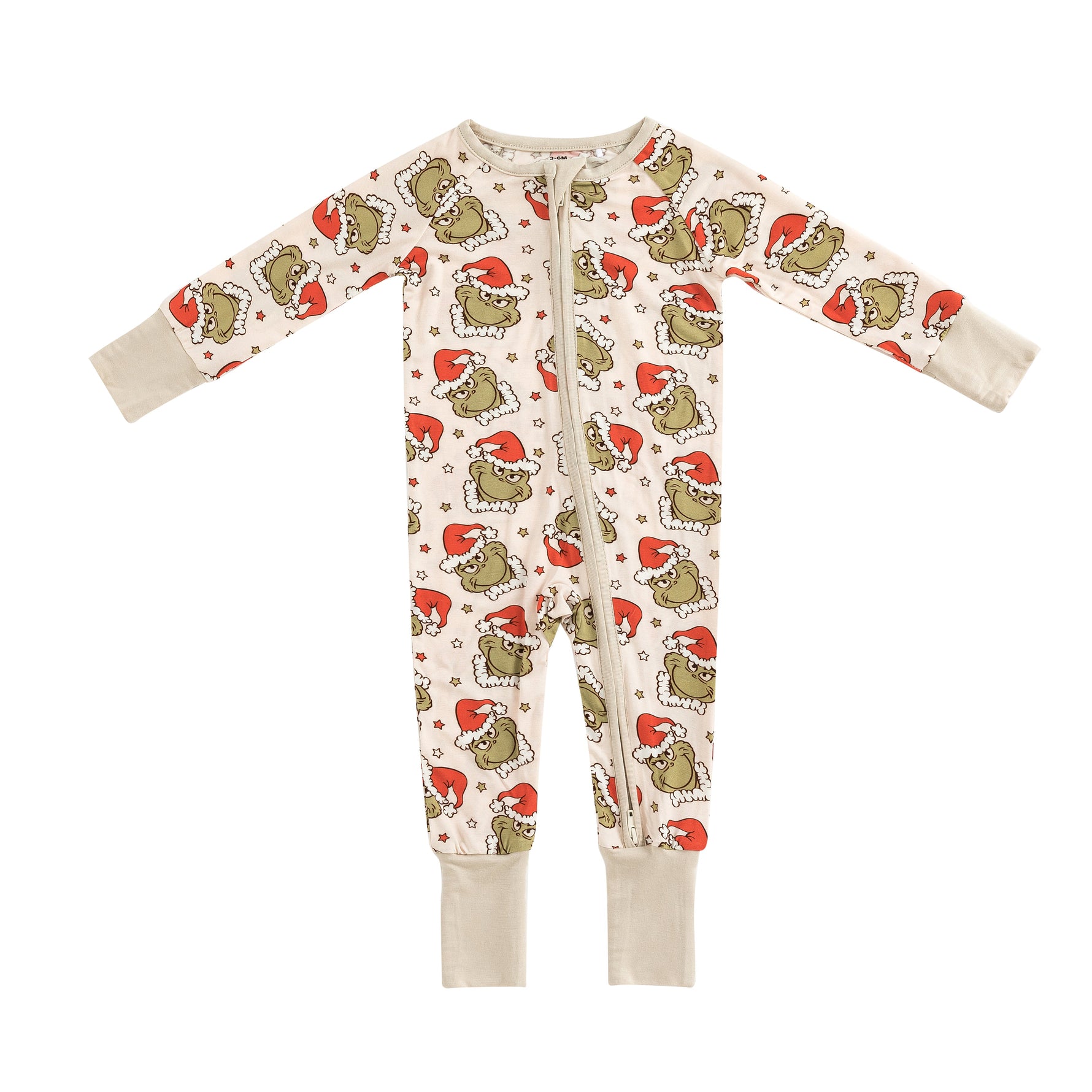 Dreamlet Grinchy Cheer (Convertible Zip Footies) - 