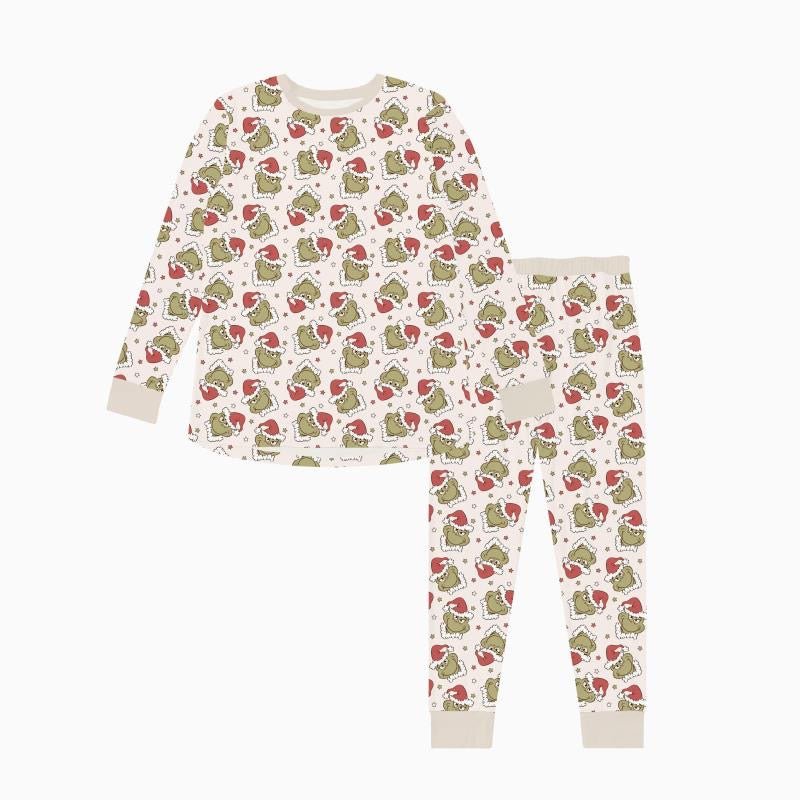 Dreamlet Grinchy Cheer (Women's Long Sleeve PJ) - 