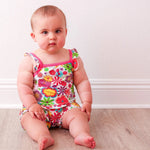 Groovy Bloom Bubble Romper - Baby & Toddler Clothing, Skin, Happiness, Child, Pink | Everetts Place