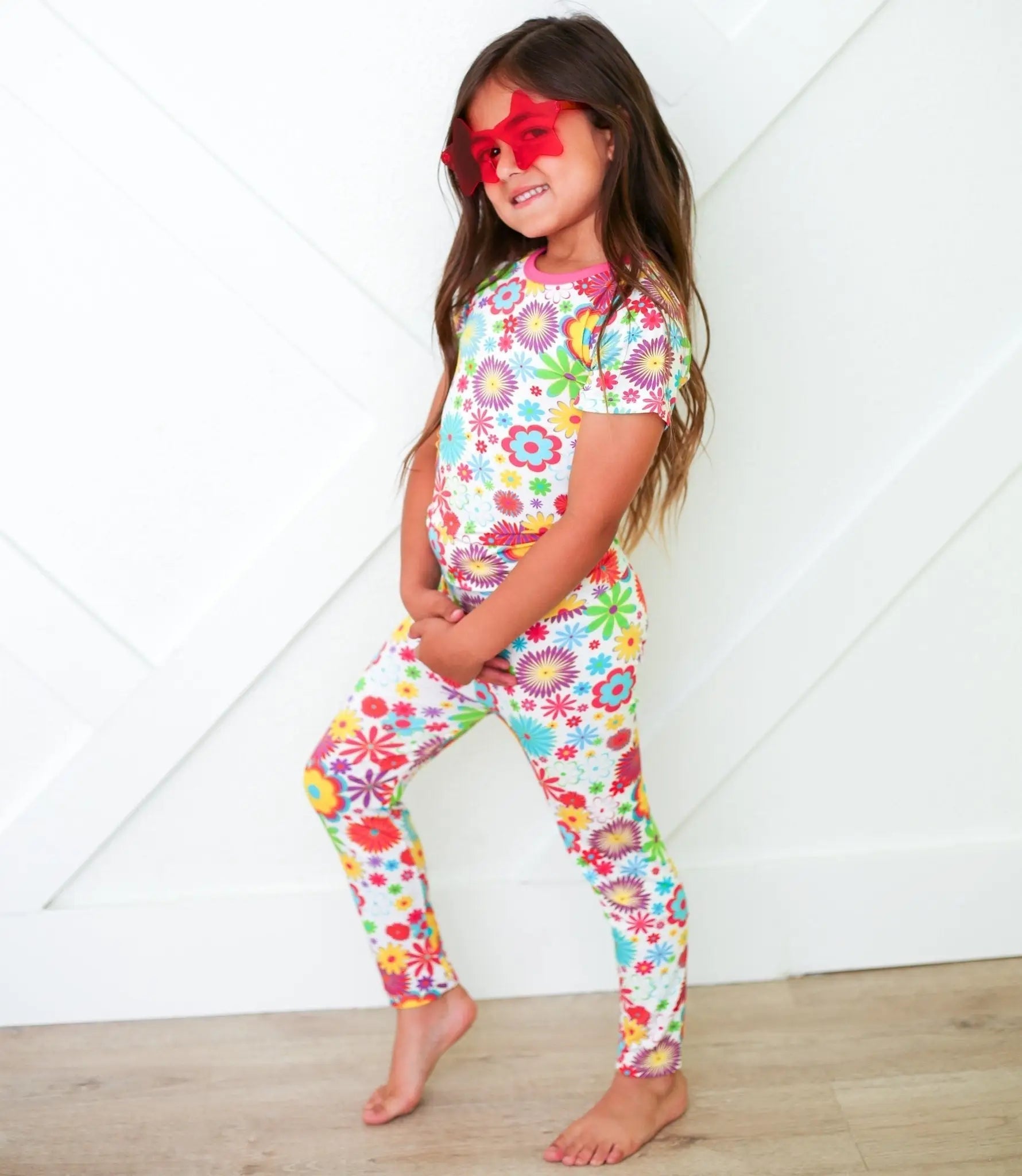 Groovy Bloom Pajama - Sleeve, Happiness, Smile, Baby & Toddler Clothing, Facial expression | Everetts Place
