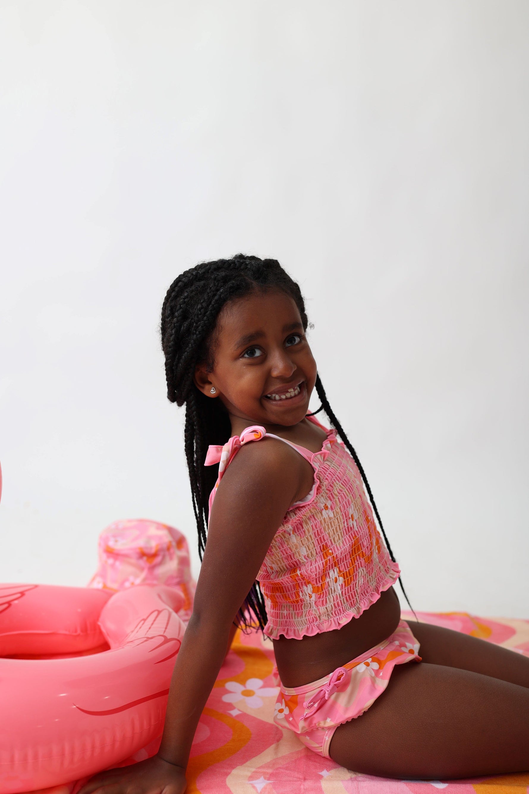 DREAM BIG LITTLE CO GROOVY FLORAL DREAM TANKINI TWO PIECE SWIM SUITEveretts Place