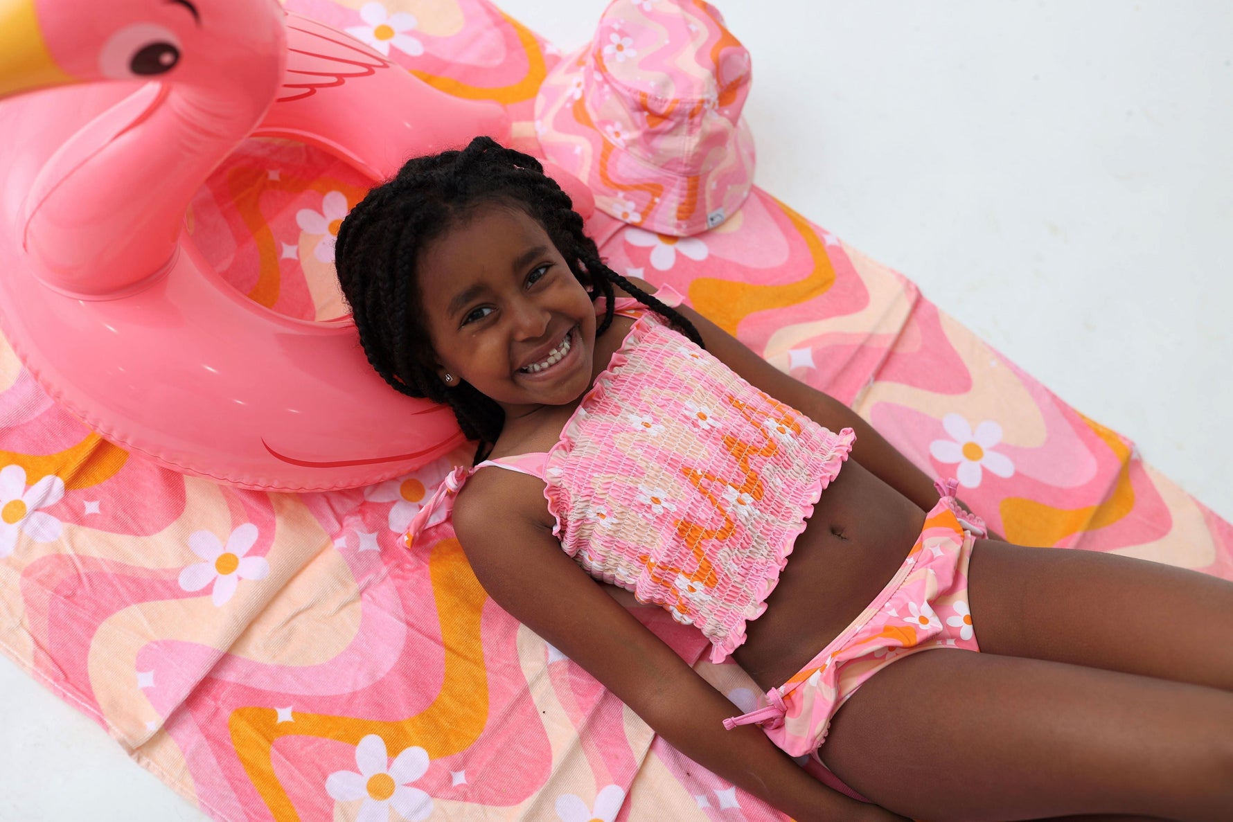 DREAM BIG LITTLE CO GROOVY FLORAL DREAM TANKINI TWO PIECE SWIM SUITEveretts Place