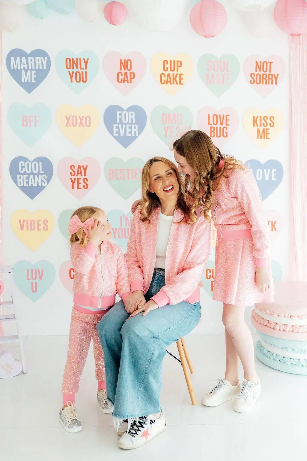 Mila & Rose ® Grown Up Bubblegum Pink Sequin Jacket - 