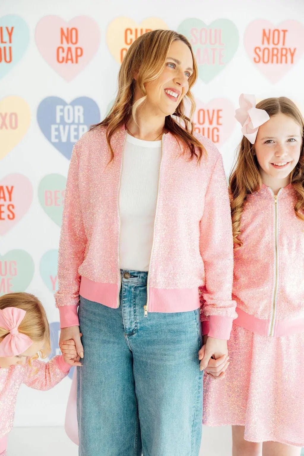 Mila & Rose ® Grown Up Bubblegum Pink Sequin Jacket - 