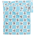 Texas Tushies Guess What Wet Bag with Double Zipper and KAM Snaps for Busy Parents - 