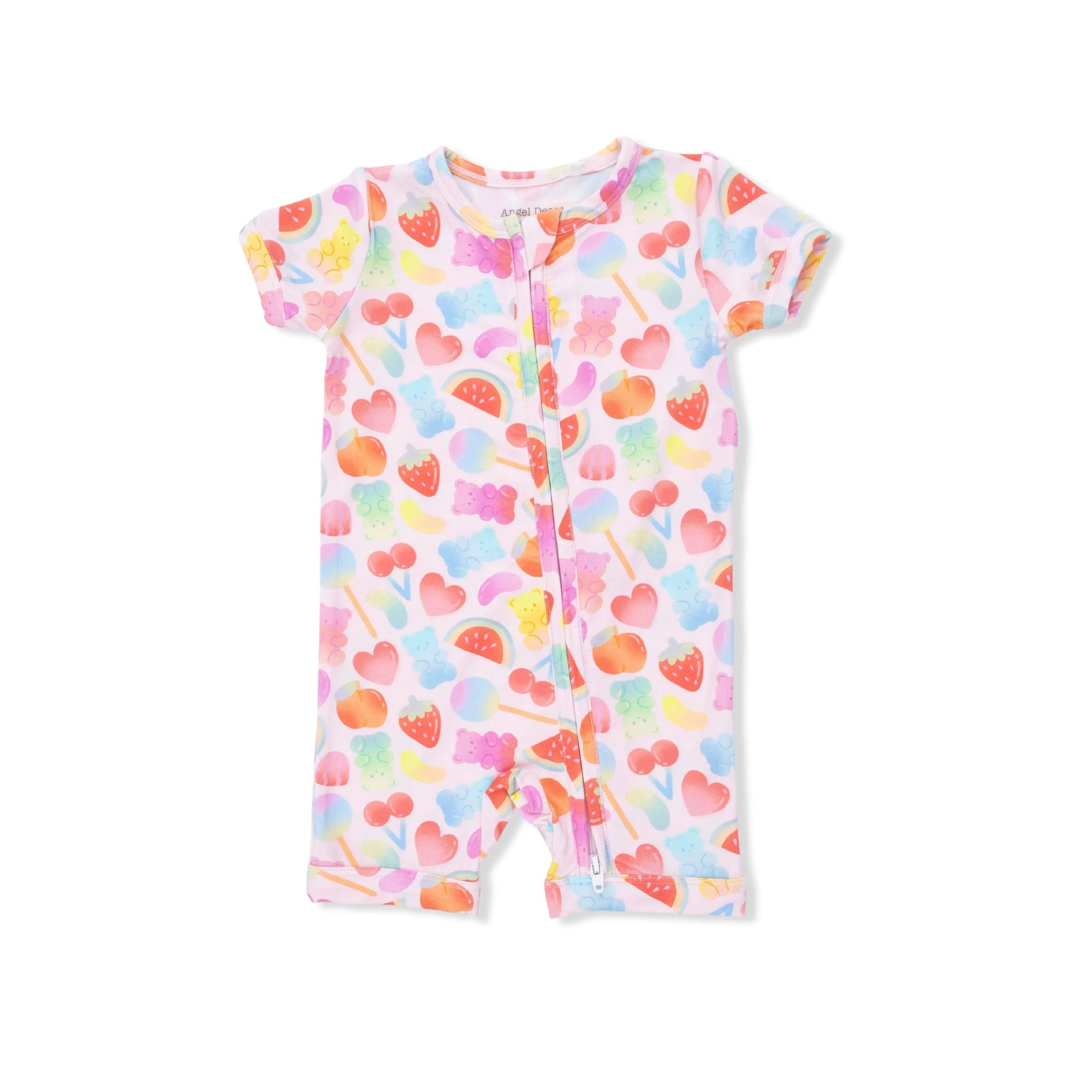 Angel Dear Gummy Bears - Shortie 2 Way Zipper Romper - 
