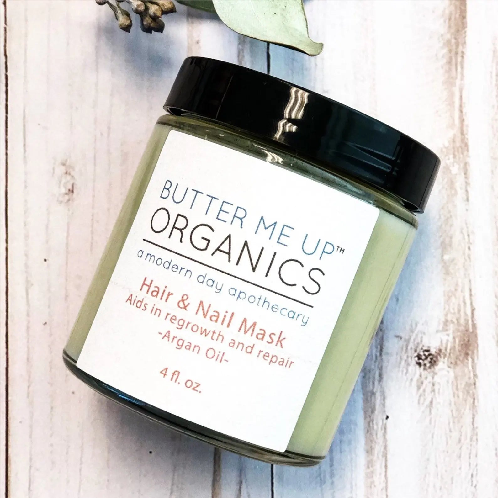 Hair and Nail Mask for Long Hair Growth and Healthy Nails with Shea Butter and Hemp Seed Oil Butter Me Up Organics