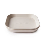 Mushie Square Dinnerware Plates for Babies BPA-Free Plastic Microwave and Dishwasher Safe Made in Denmark - Home & Garden > Kitchen & Dining > Tableware > Dinnerware > Plates Dinnerware