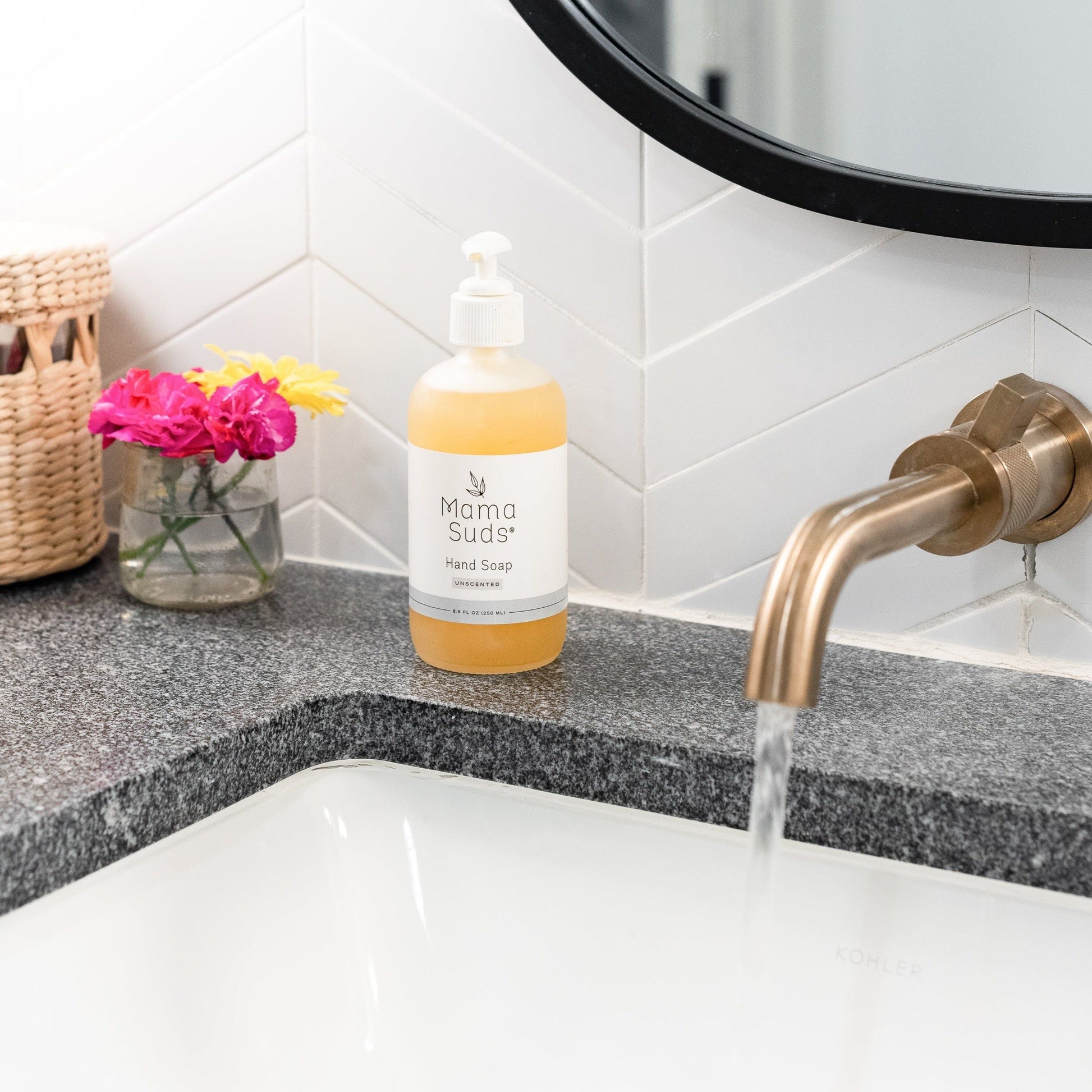 Natural Hand Soap with Olive Oil and Lemon Essential Oils MamaSuds