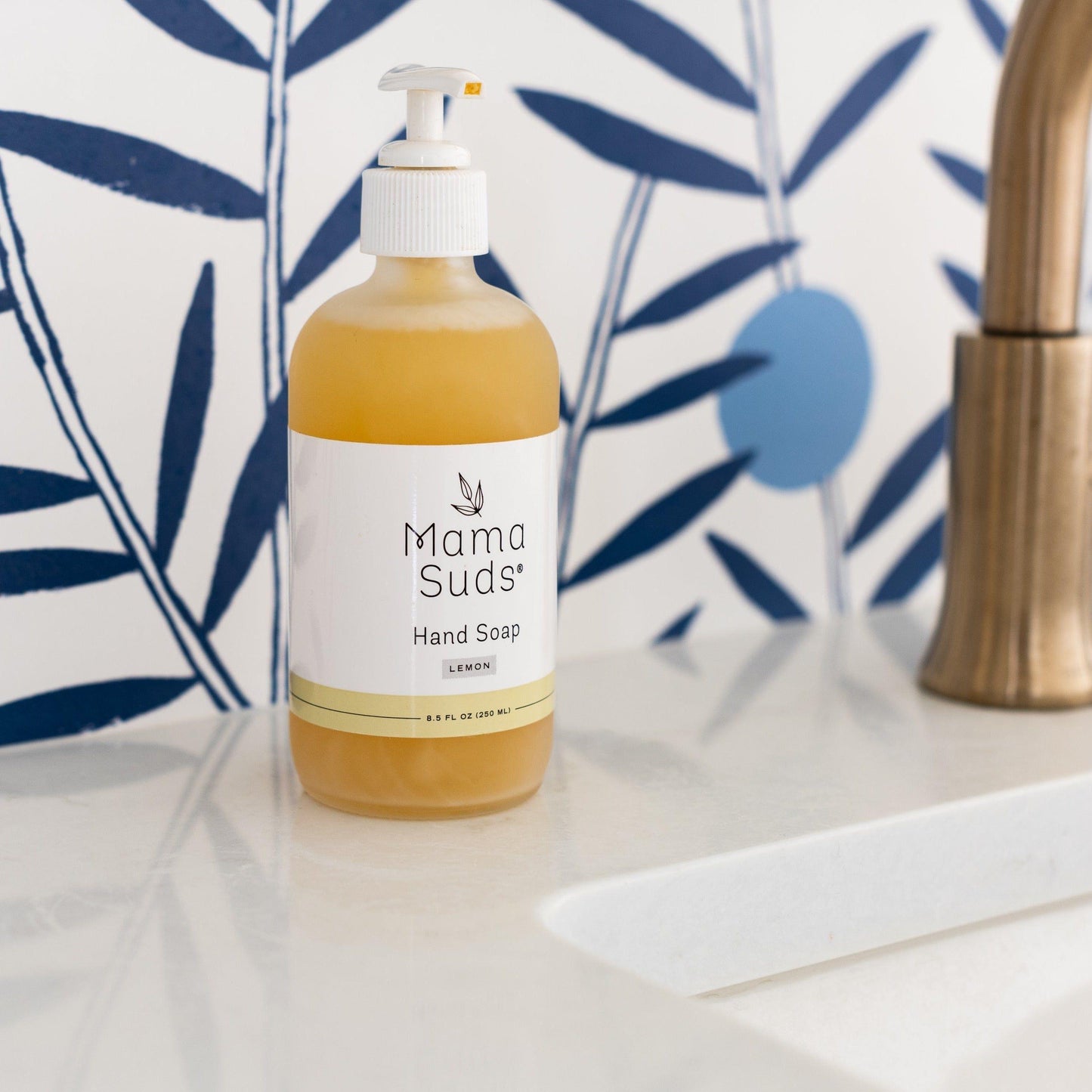 Natural Hand Soap with Olive Oil and Lemon Essential Oils MamaSuds