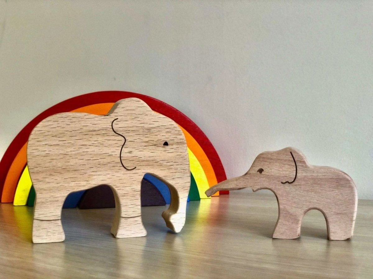 Kidodido Handcrafted Wooden Safari Animals Set for Imaginative Play - Everetts Place Boutique - 