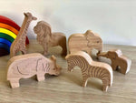 Kidodido Handcrafted Wooden Safari Animals Set for Imaginative Play - Everetts Place Boutique - 