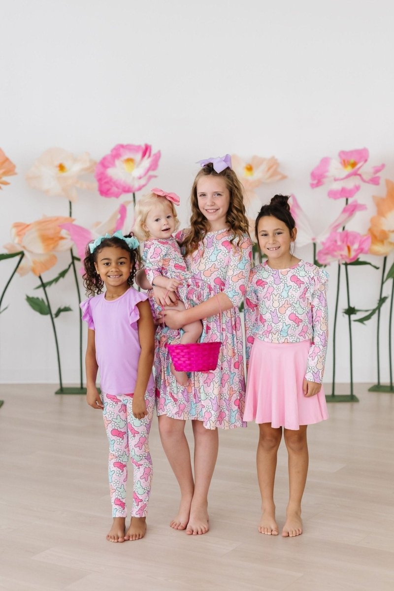 Mila & Rose ® Hangin with my Peeps 3/4 Sleeve Pocket Twirl Dress - 