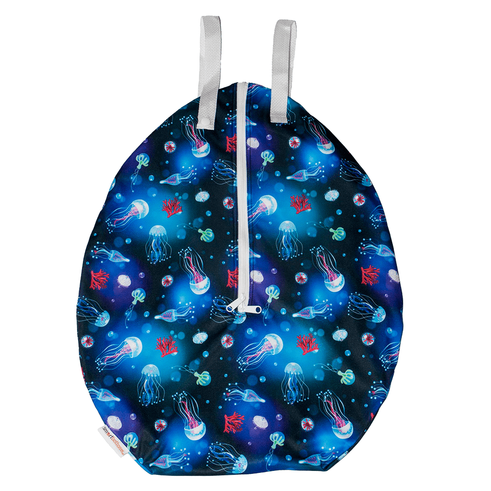 Smart Bottoms Hanging Wet Bag - Ocean Blooms - 