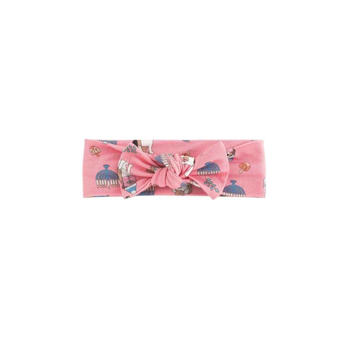 Dreamlet Hanukkah Pets Bow Headband Pink Soft Breathable One Size - Everetts Place Boutique - 