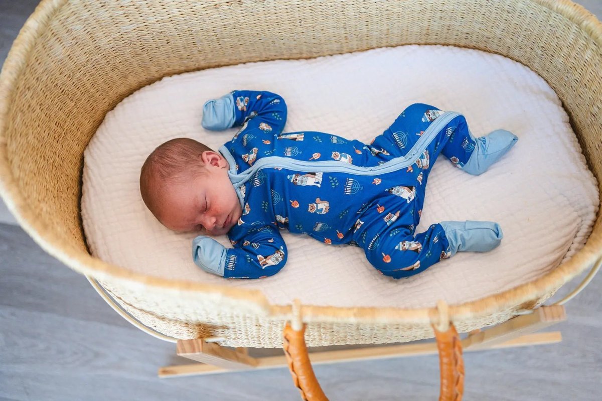 Dreamlet Hanukkah Pets Convertible Zip Footies Soft for Infants - Everetts Place Boutique - 