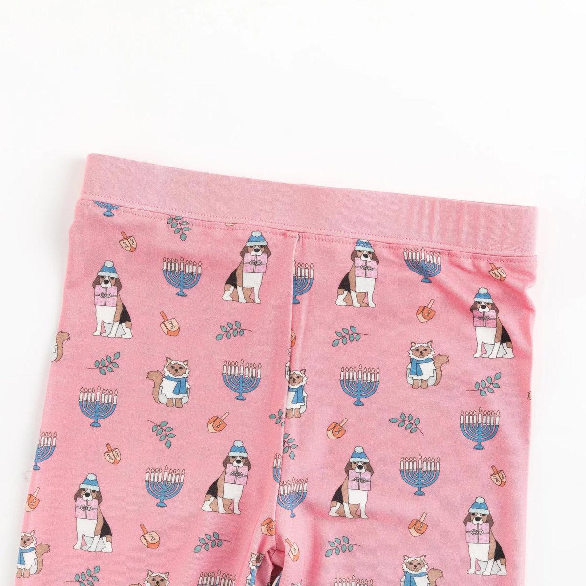 Dreamlet Hanukkah Pets (Long Sleeve PJ) - Pink - 