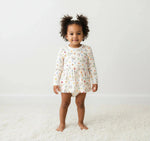 Bestaroo Hanukkah Stars Bamboo Bodysuit Dress for Babies and Toddlers - 