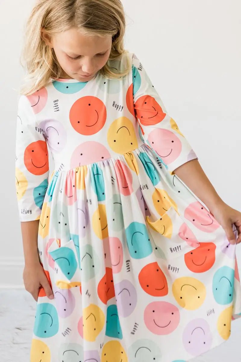 Mila & Rose ® Happy Days 3/4 Pocket Twirl Dress - 