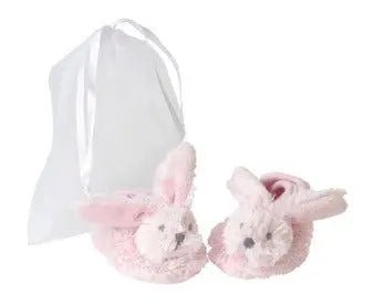 Newcastle Classics Happy Horse Pink Rabbit Richie Slippers with Organza Bag for Cozy Fun - 