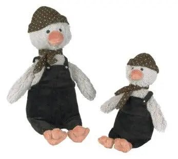 Newcastle Classics Happy Horse Plush Penguin Toy with Fashionable Dungarees for Kids - 