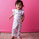 Happy Rainbows Romper - Baby & Toddler Clothing, Pink, Child, Happiness, Nightwear | Everetts Place