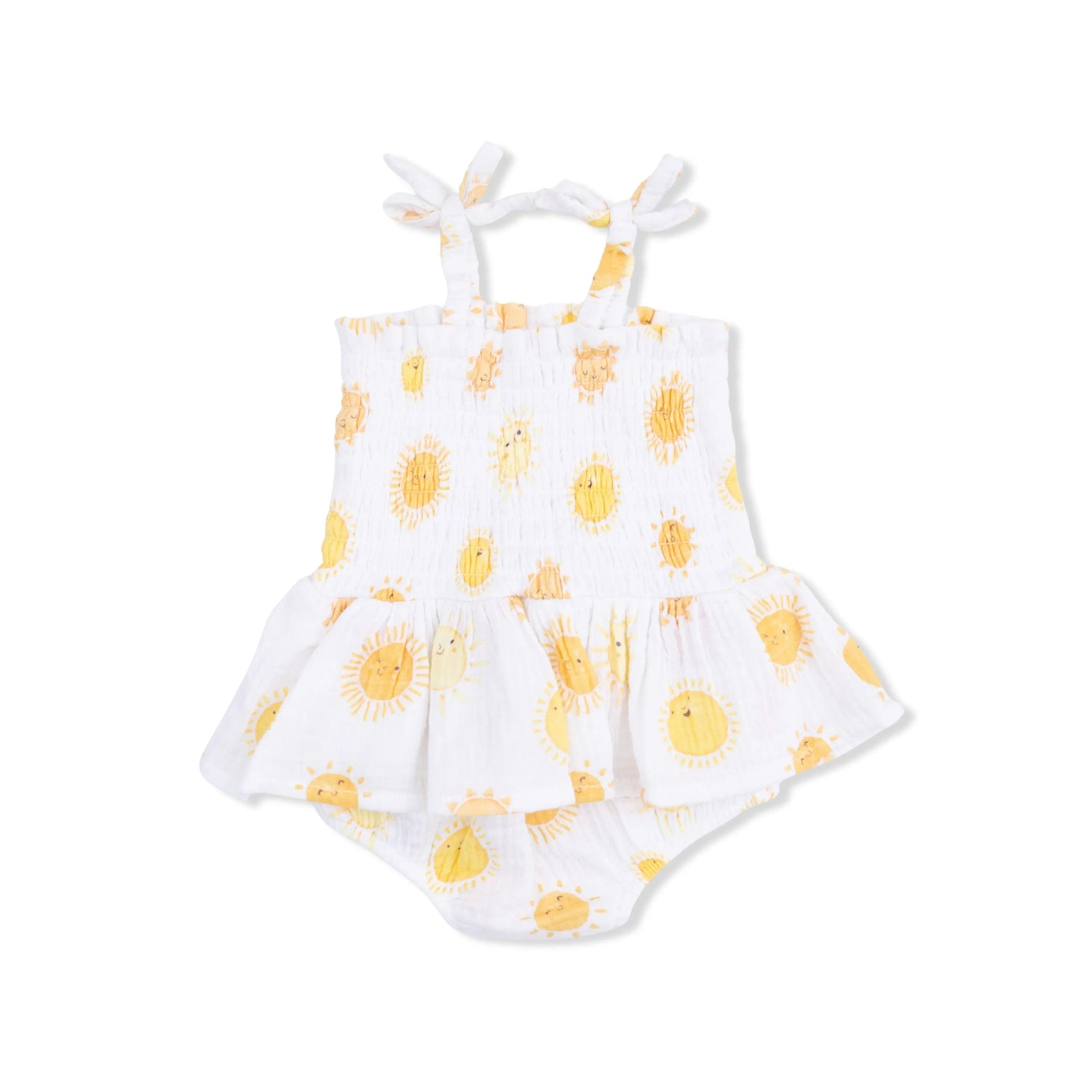 Angel Dear Happy Suns - Smocked Bubble with Skirt - 