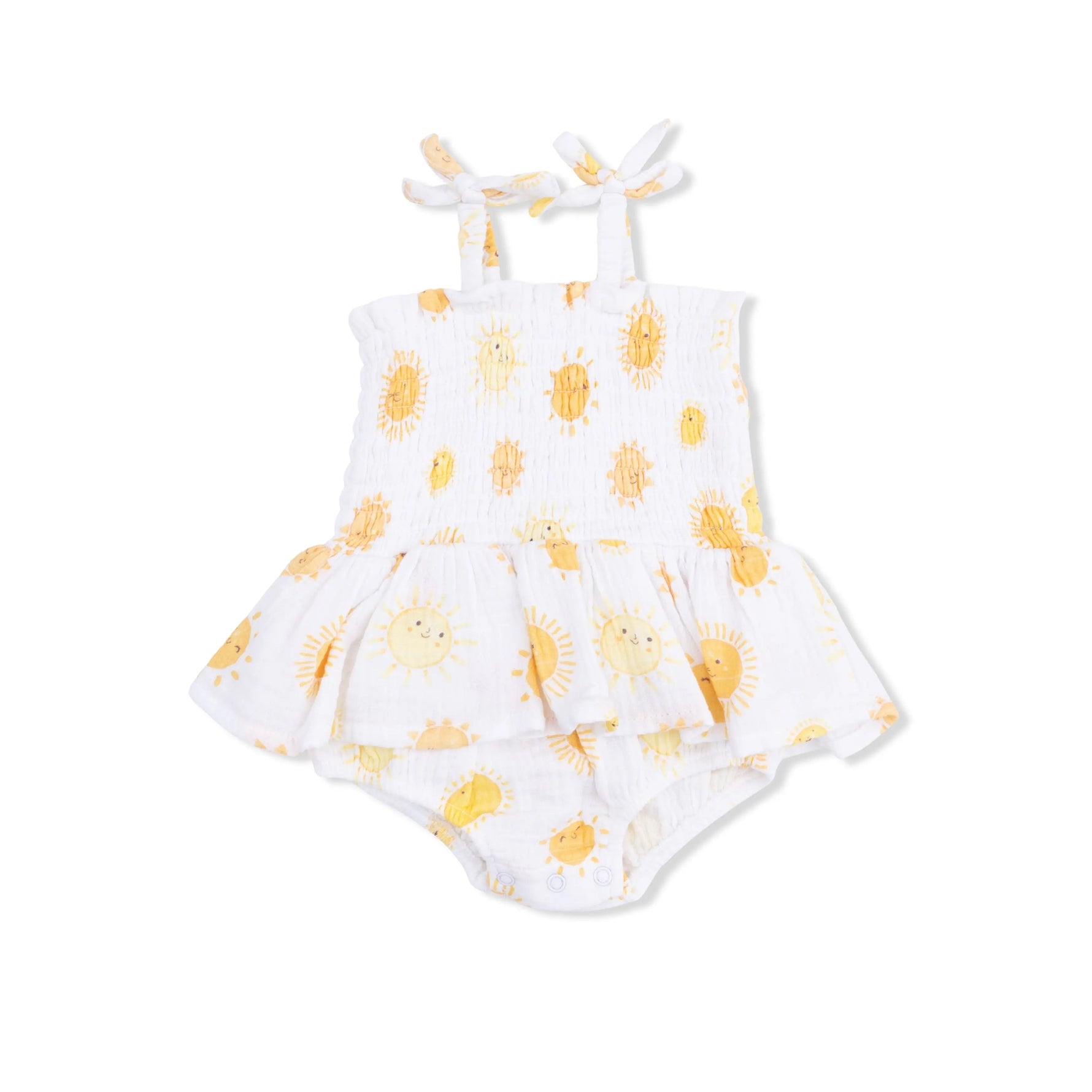 Angel Dear Happy Suns - Smocked Bubble with Skirt - 