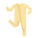 Luxie Charm Happy Yellow Zippered Baby Romper - Everetts Place Boutique - 