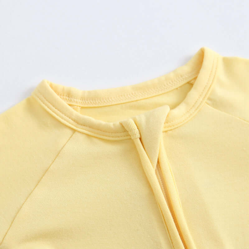 Luxie Charm Happy Yellow Zippered Baby Romper - Everetts Place Boutique - 