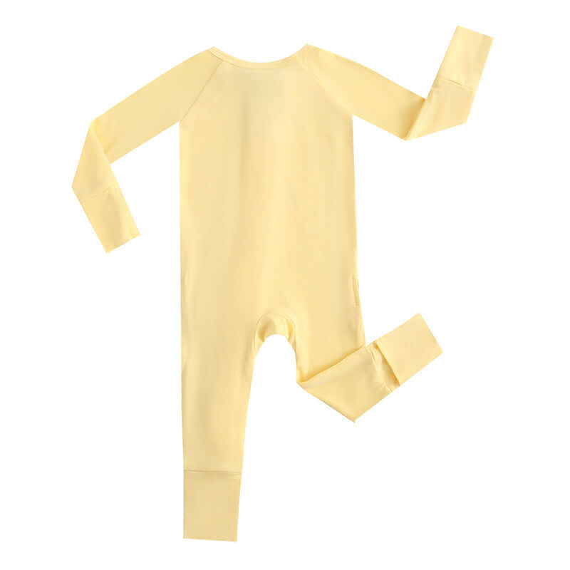 Luxie Charm Happy Yellow Zippered Baby Romper - Everetts Place Boutique - 