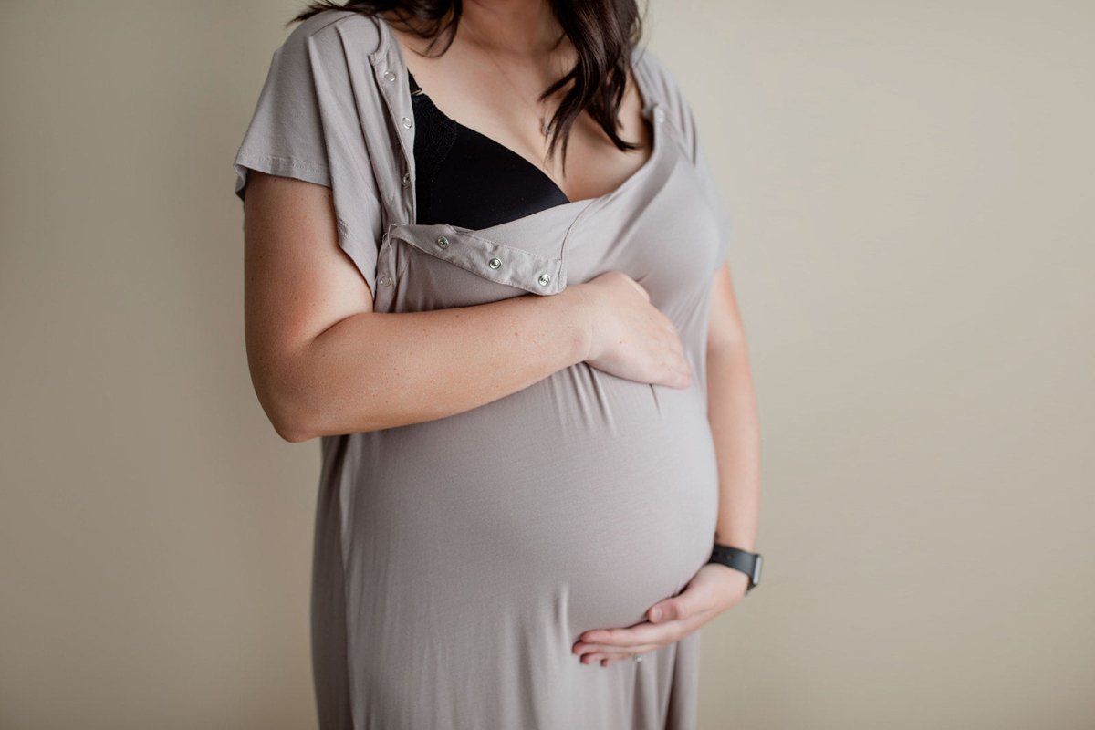 Three Little Tots Harbor Mist Labor and Delivery Nursing Hospital Gown - 