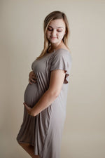 Three Little Tots Harbor Mist Labor and Delivery Nursing Hospital Gown - 