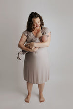 Three Little Tots Harbor Mist Labor and Delivery Nursing Hospital Gown - 