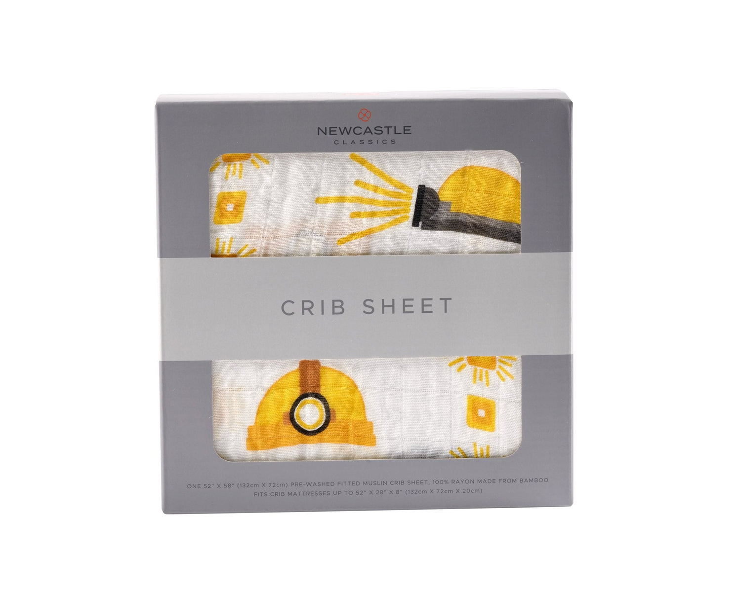Newcastle Classics Hard Hat Bamboo Muslin Crib Sheet with Breathable Comfort for Babies - Home & Garden > Linens & Bedding > Bedding > Bed Sheets Bamboo Crib Sheet