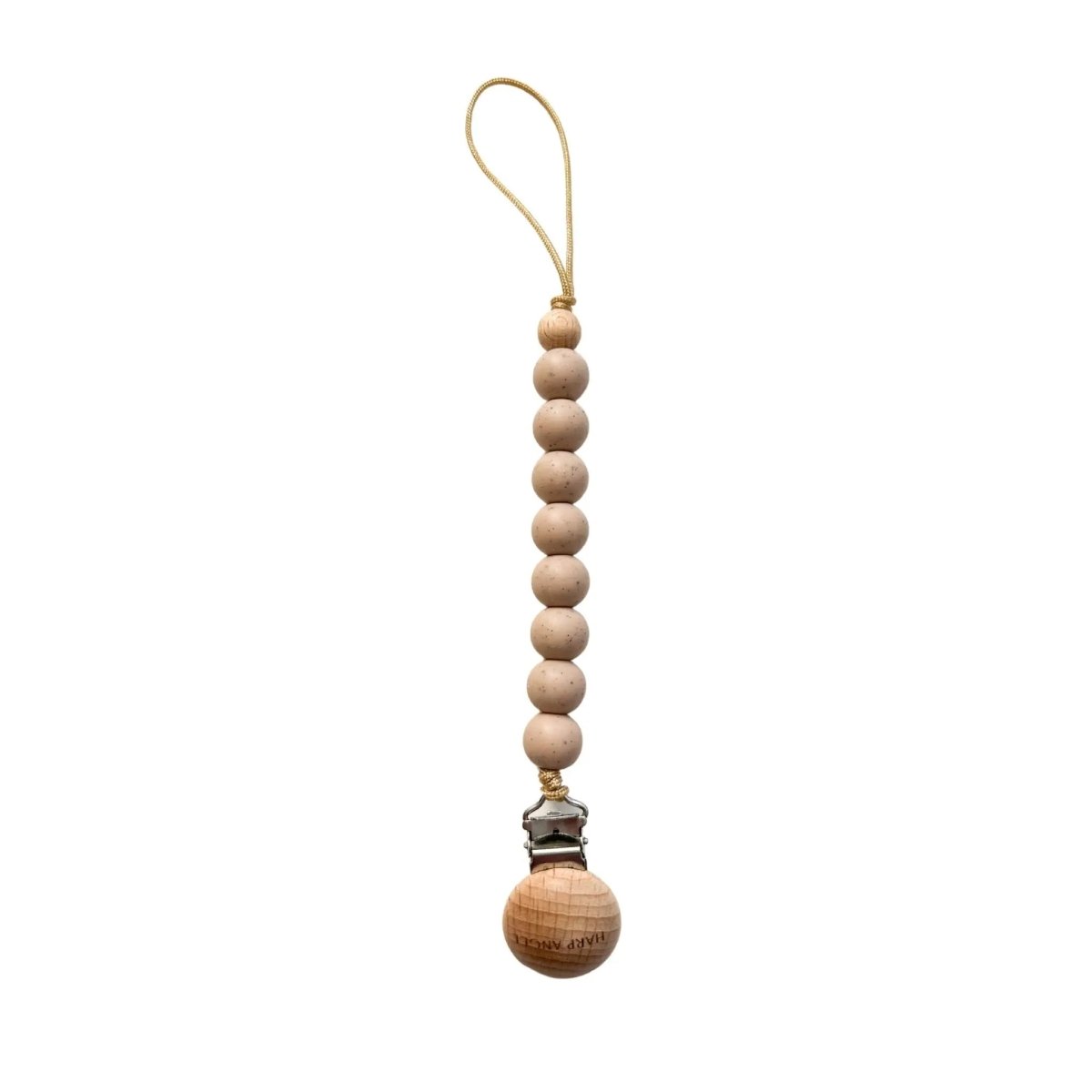 Harp Angel Boutique Harp Angel Pacifier Clip with Teether Function for Stylish Babies - 