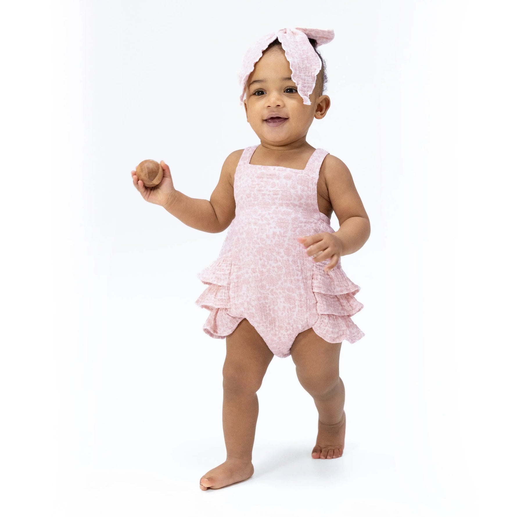 Harper Floral - Ruffle Sunsuit - Baby & Toddler Clothing, Dress, Pink, Child, One-piece garment | Everetts Place