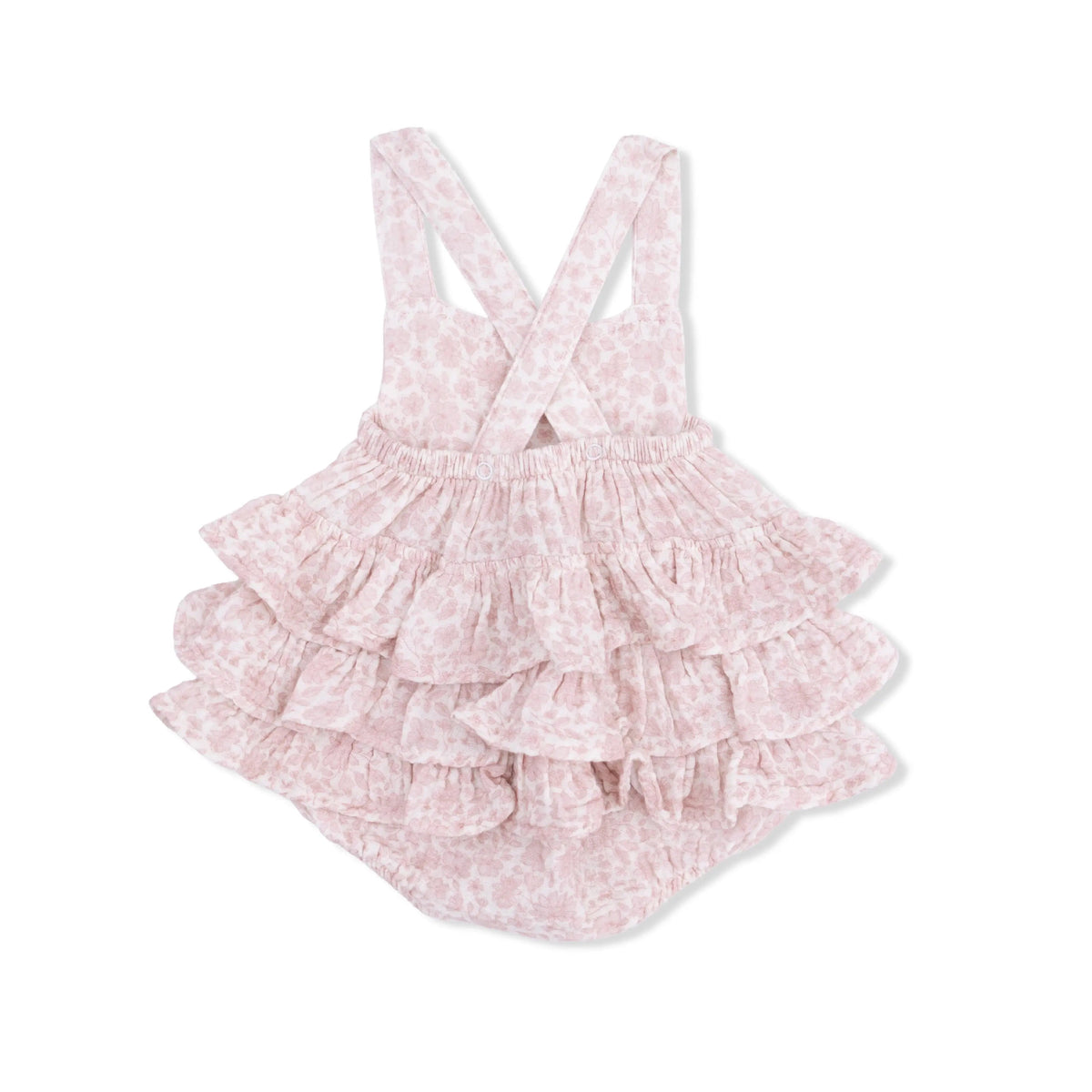 Angel Dear Harper Floral - Ruffle Sunsuit - 