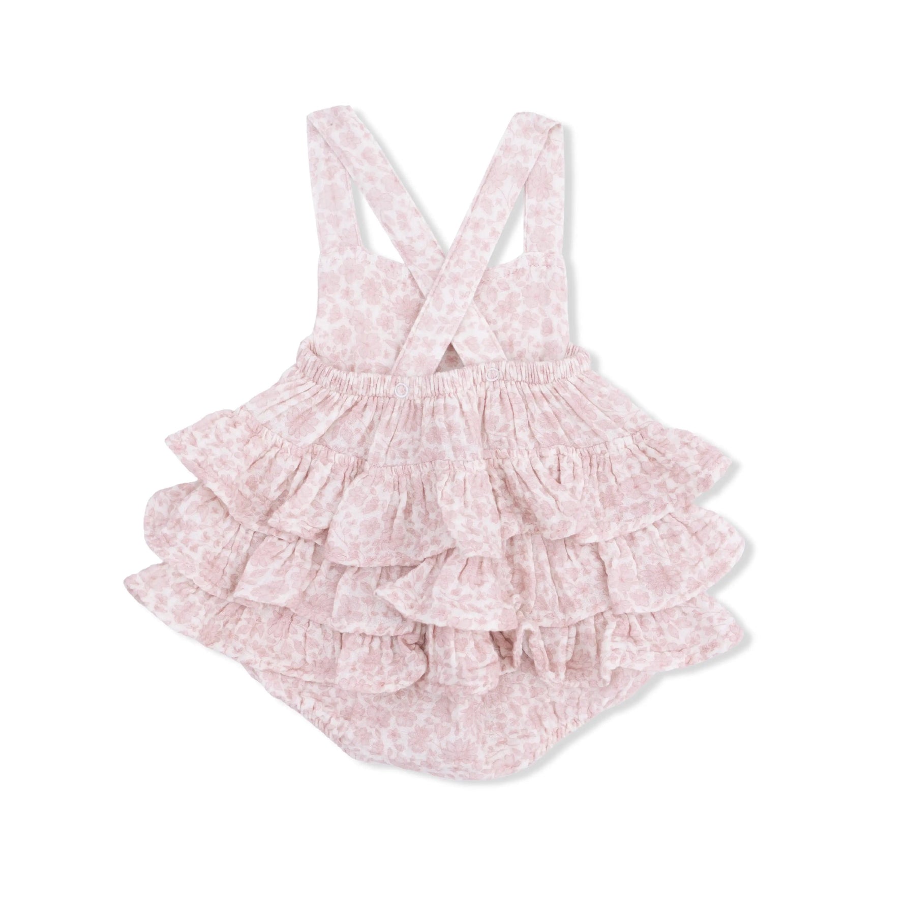 Angel Dear Harper Floral - Ruffle Sunsuit - 