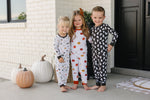 Mebie Baby Harvest Bamboo Cozy Set Halloween Pumpkin Print For Babies And Kids - 