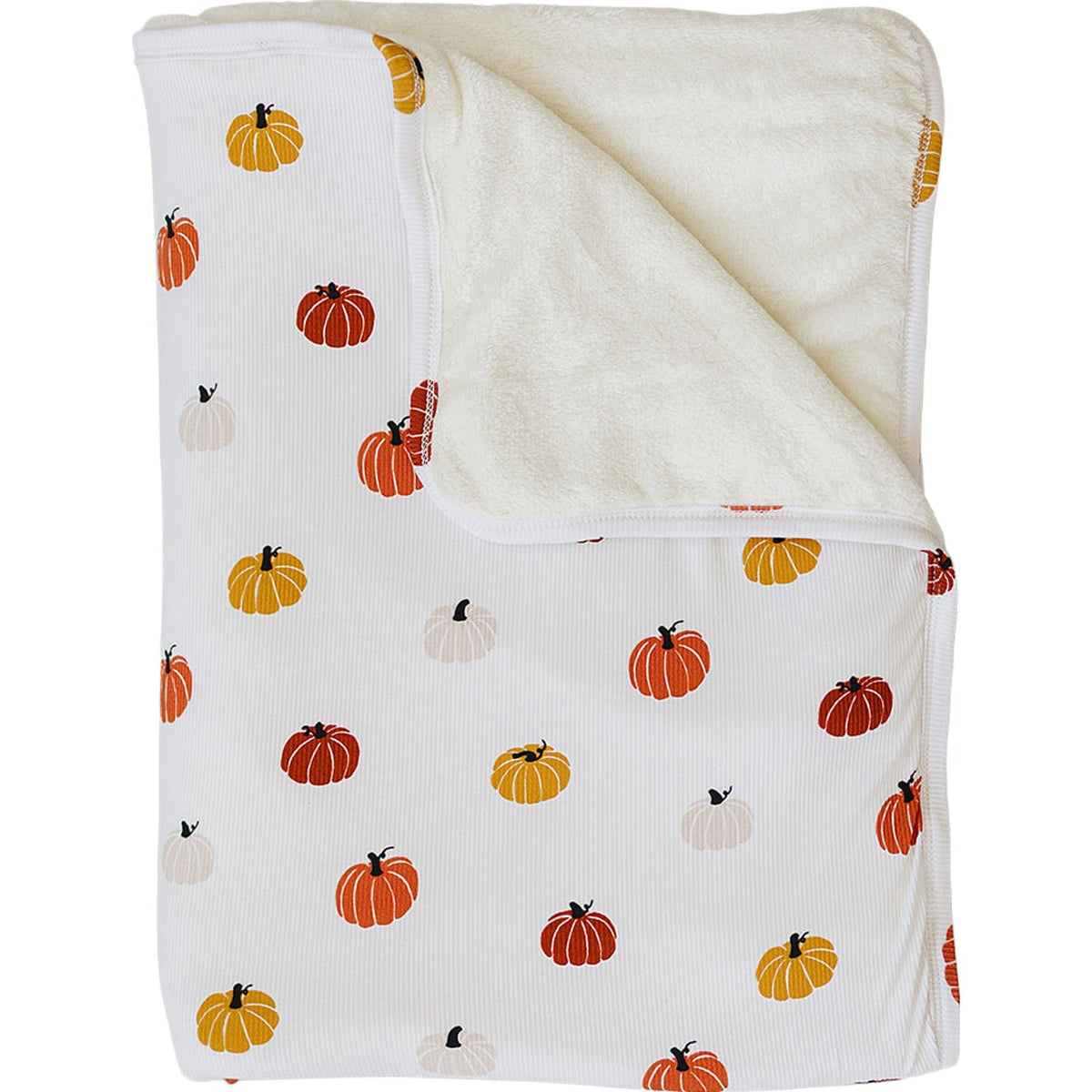Mebie Baby Harvest Bamboo Fleece Quilt For Baby Halloween Print Cozy Dual Side - 