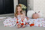 Mebie Baby Harvest Bamboo Fleece Quilt For Baby Halloween Print Cozy Dual Side - 