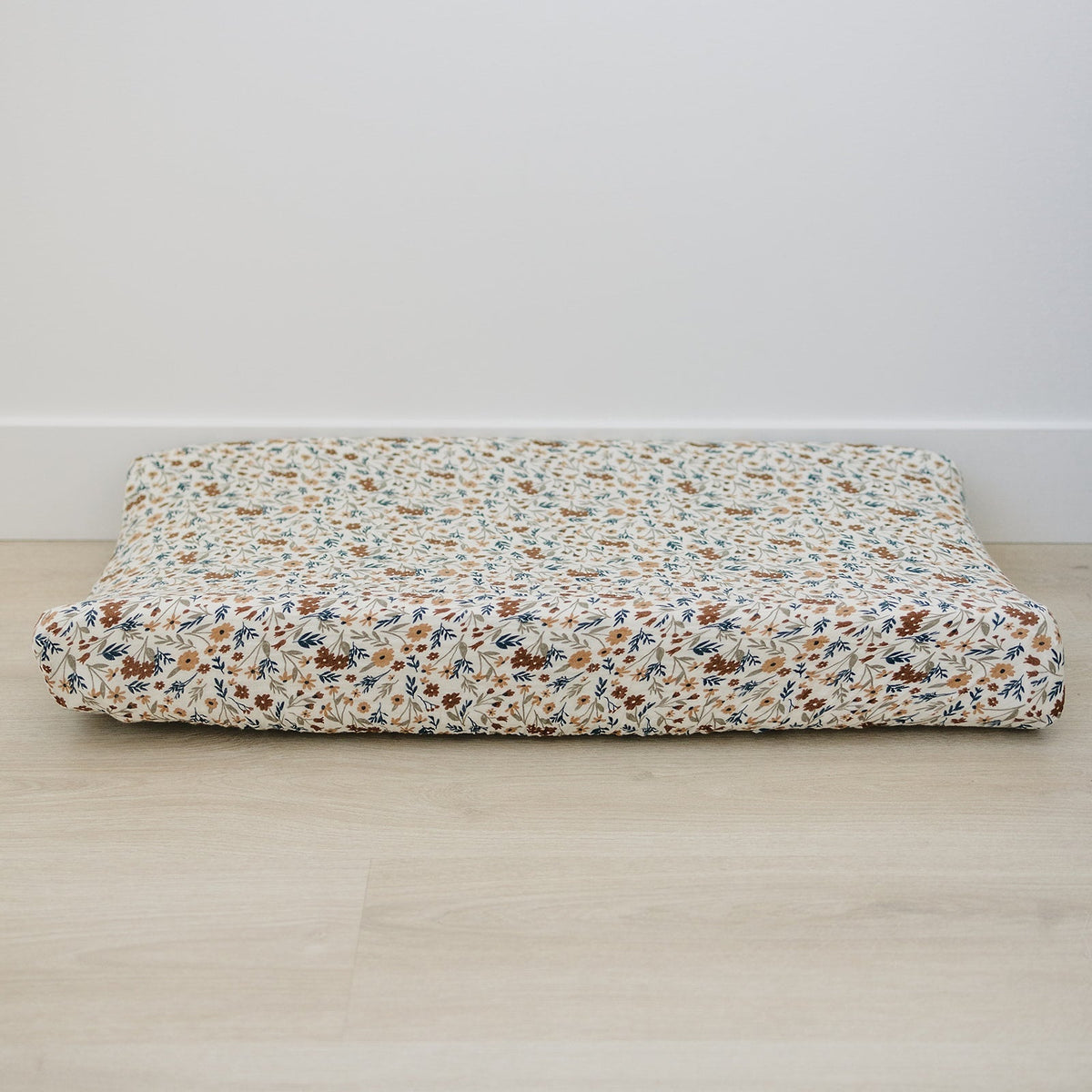 Mebie Baby Harvest Floral Muslin Changing Pad Cover - 