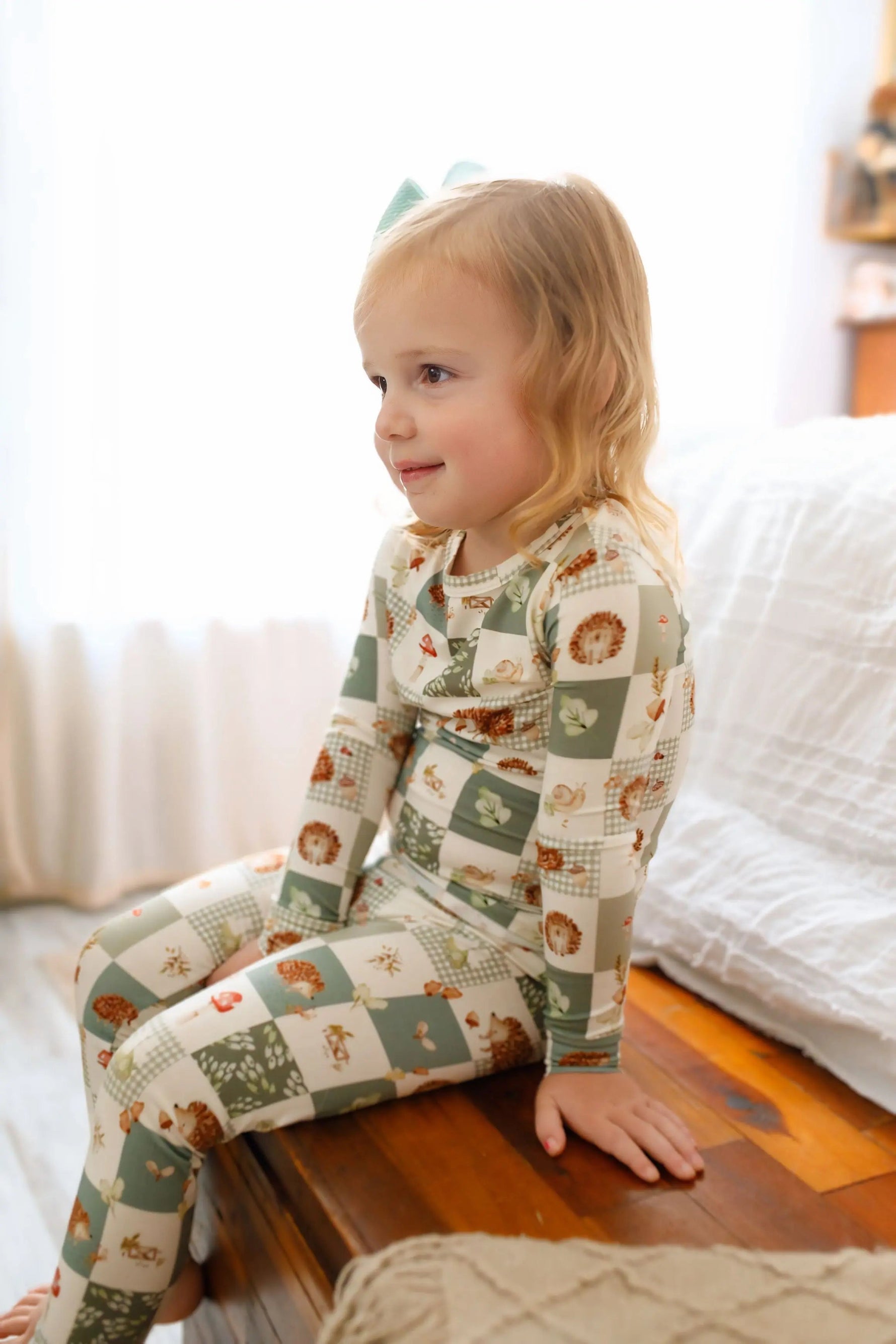 Little Joy Co. Harvest Hedgehogs 2pc Bamboo Pajamas - 