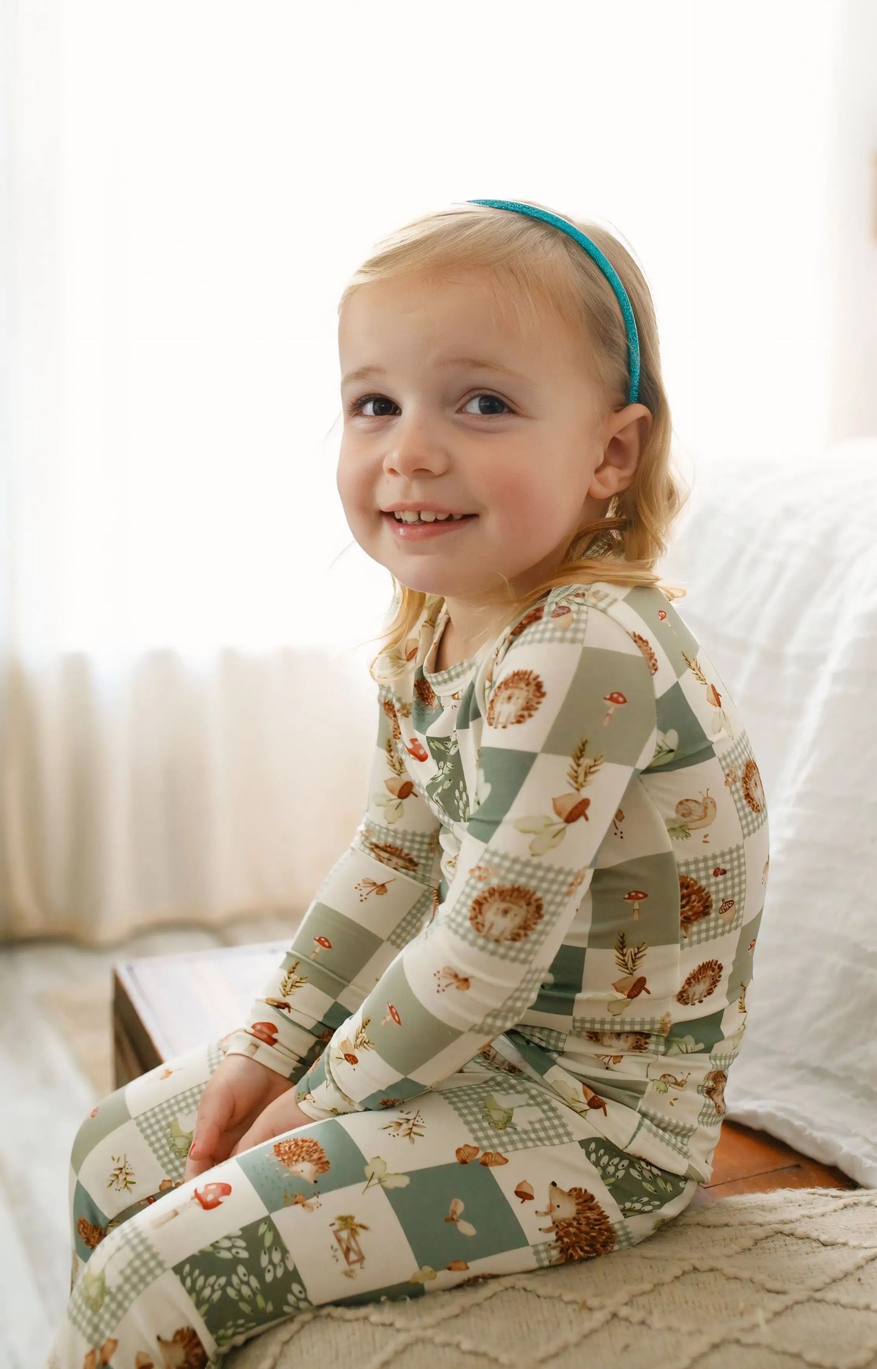 Little Joy Co. Harvest Hedgehogs 2pc Bamboo Pajamas - 