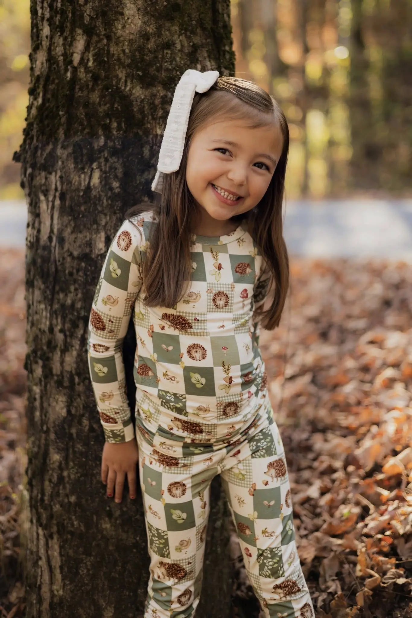 Little Joy Co. Harvest Hedgehogs 2pc Bamboo Pajamas - 