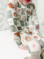Little Joy Co. Harvest Hedgehogs Bamboo Zippy Pajamas - 