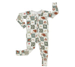 Little Joy Co. Harvest Hedgehogs Bamboo Zippy Pajamas - 